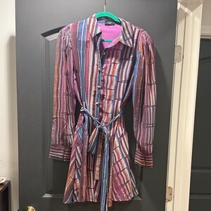 Vici Multicolor Striped Mini Dress